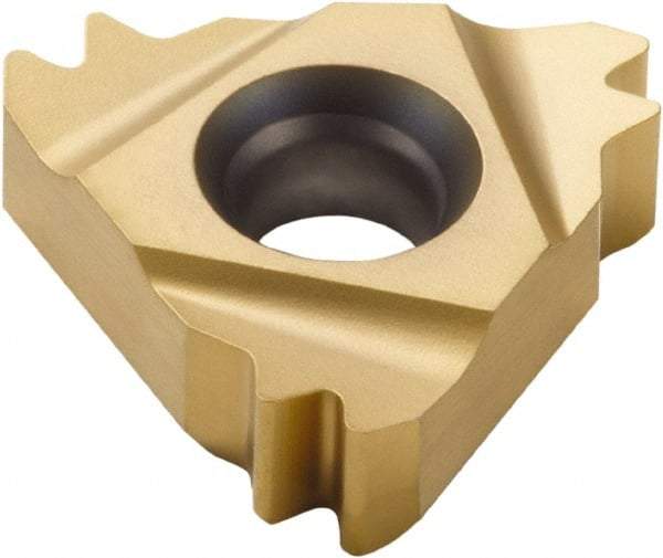 Seco - 27ER External Right Hand 8 API Round Laydown Threading Insert - Grade CP300, TiAlN/TiN Coated Carbide, 15.88mm Inscribed Circle - Apex Tool & Supply