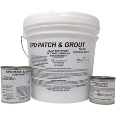 Made in USA - 2 Gal Concrete Repair/Resurfacing - Medium Gray, 25 Sq Ft Coverage, Epoxy Resin - Apex Tool & Supply