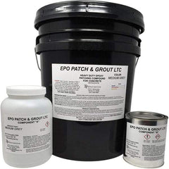 Made in USA - 5 Gal Concrete Repair/Resurfacing - Medium Gray, 25 Sq Ft Coverage, Epoxy Resin - Apex Tool & Supply