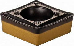 Iscar - CCMT3-2 SM Grade IC8250 Carbide Turning Insert - TiCN/Al2O3/TiN Finish, 80° Diamond, 3/8" Inscr Circle, 5/32" Thick, 1/32" Corner Radius - Apex Tool & Supply
