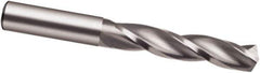 Guhring - Letter C 150° Solid Carbide Jobber Drill - Bright Finish, Right Hand Cut, Spiral Flute, 70mm OAL, Faceted Point - Apex Tool & Supply