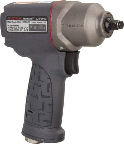 Ingersoll-Rand - 3/8" Drive, 15,000 RPM, 300 Ft/Lb Torque Impact Wrench - Pistol Grip Handle, 1,500 IPM, 17 CFM, 1/4" NPT Inlet - Apex Tool & Supply