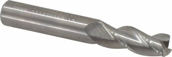 Kennametal - 3/8", 3 Flute, Single End, Solid Carbide, 0.03" Corner Radius End Mill - 2-1/2" OAL, 37° Helix, Right Hand Flute, 7/8" LOC, Right Hand Cut - Apex Tool & Supply
