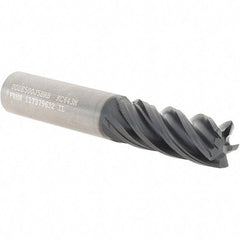 Kennametal - 1/2", 5 Flute, Single End, Solid Carbide, 0.03" Corner Radius End Mill - 3" OAL, 38° Helix, Right Hand Flute, 1-1/4" LOC, Right Hand Cut - Apex Tool & Supply