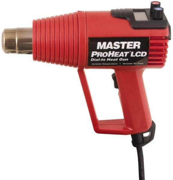 Master Appliance - 130 to 1,000°F Heat Setting, 4 to 16 CFM Air Flow, Heat Gun - 120 Volts, 11 Amps, 1,300 Watts, 6' Cord Length - Apex Tool & Supply