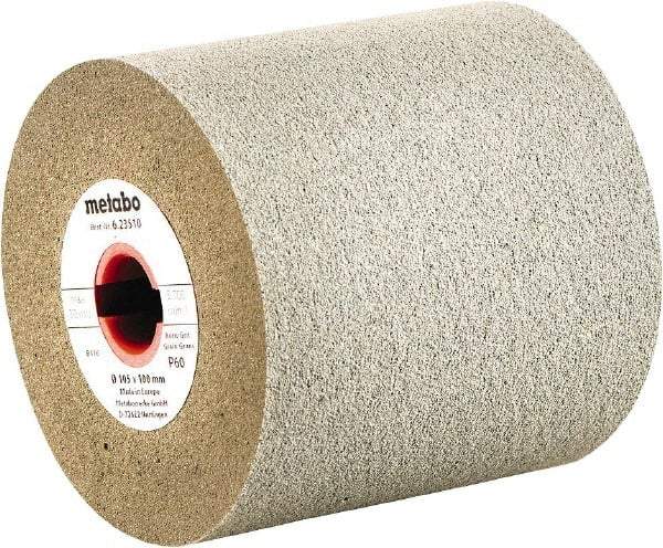 Metabo - 4" Diam x 5/8" Hole x 4" Thick, 180 Grit Surface Grinding Wheel - Zirconia Alumina, Type 1, Fine Grade, Rubber Bond, No Recess - Apex Tool & Supply