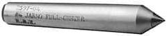 Made in USA - Carbide-Tipped Alloy Steel Standard Point Solid Dead Center - Jarno 12 Taper, 9" OAL - Apex Tool & Supply