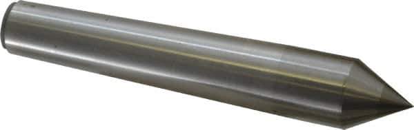 Made in USA - Carbide-Tipped Alloy Steel Standard Point Solid Dead Center - Jarno 8 Taper, 6" OAL - Apex Tool & Supply