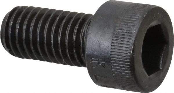 Made in USA - M10x1.50 Metric Coarse Hex Socket Drive, Socket Cap Screw - Grade 12.9 Alloy Steel, Black Oxide Finish, Fully Threaded, 20mm Length Under Head - Apex Tool & Supply
