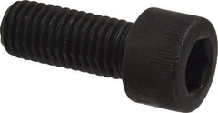 Made in USA - M10x1.50 Metric Coarse Hex Socket Drive, Socket Cap Screw - Grade 12.9 Alloy Steel, Black Oxide Finish, Fully Threaded, 25mm Length Under Head - Apex Tool & Supply