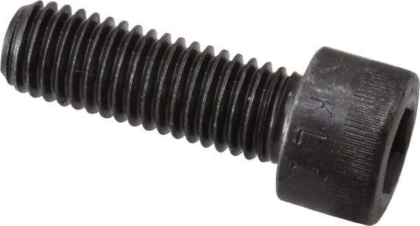 Made in USA - M10x1.50 Metric Coarse Hex Socket Drive, Socket Cap Screw - Grade 12.9 Alloy Steel, Black Oxide Finish, Fully Threaded, 30mm Length Under Head - Apex Tool & Supply