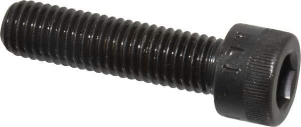 Made in USA - M10x1.50 Metric Coarse Hex Socket Drive, Socket Cap Screw - Grade 12.9 Alloy Steel, Black Oxide Finish, Fully Threaded, 40mm Length Under Head - Apex Tool & Supply