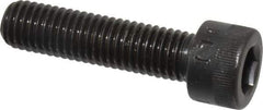 Made in USA - M10x1.50 Metric Coarse Hex Socket Drive, Socket Cap Screw - Grade 12.9 Alloy Steel, Black Oxide Finish, Fully Threaded, 40mm Length Under Head - Apex Tool & Supply