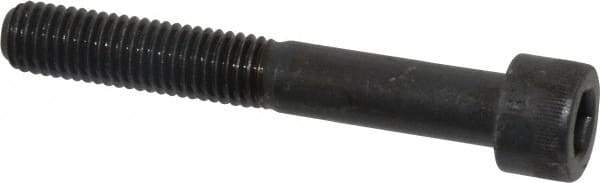 Made in USA - M10x1.50 Metric Coarse Hex Socket Drive, Socket Cap Screw - Grade 12.9 Alloy Steel, Black Oxide Finish, Partially Threaded, 70mm Length Under Head - Apex Tool & Supply
