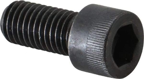 Made in USA - M12x1.75 Metric Coarse Hex Socket Drive, Socket Cap Screw - Grade 12.9 Alloy Steel, Black Oxide Finish, Fully Threaded, 25mm Length Under Head - Apex Tool & Supply