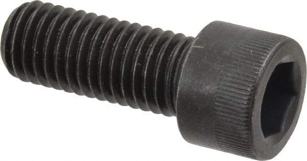 Made in USA - M12x1.75 Metric Coarse Hex Socket Drive, Socket Cap Screw - Grade 12.9 Alloy Steel, Black Oxide Finish, Fully Threaded, 30mm Length Under Head - Apex Tool & Supply