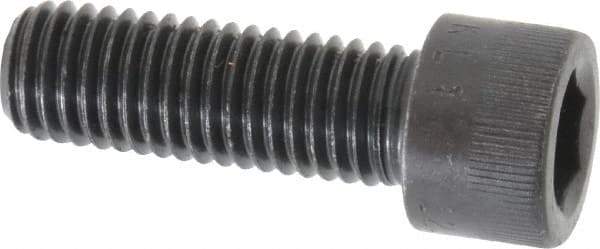 Made in USA - M12x1.75 Metric Coarse Hex Socket Drive, Socket Cap Screw - Grade 12.9 Alloy Steel, Black Oxide Finish, Fully Threaded, 35mm Length Under Head - Apex Tool & Supply