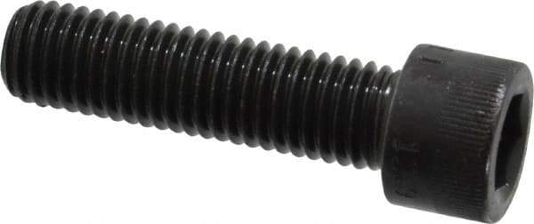 Made in USA - M12x1.75 Metric Coarse Hex Socket Drive, Socket Cap Screw - Grade 12.9 Alloy Steel, Black Oxide Finish, Fully Threaded, 45mm Length Under Head - Apex Tool & Supply