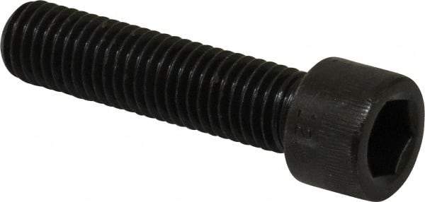 Made in USA - M12x1.75 Metric Coarse Hex Socket Drive, Socket Cap Screw - Grade 12.9 Alloy Steel, Black Oxide Finish, Fully Threaded, 50mm Length Under Head - Apex Tool & Supply