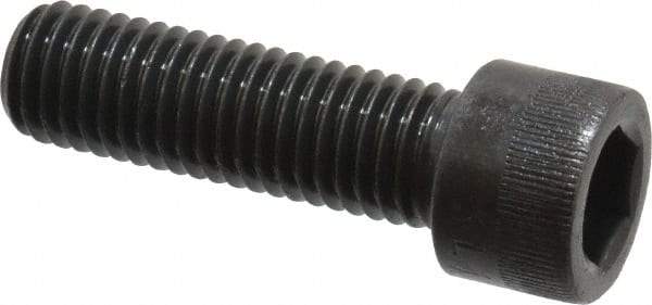Made in USA - M12x1.75 Metric Coarse Hex Socket Drive, Socket Cap Screw - Grade 12.9 Alloy Steel, Black Oxide Finish, Fully Threaded, 40mm Length Under Head - Apex Tool & Supply