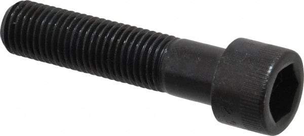 Made in USA - M16x2.00 Metric Coarse Hex Socket Drive, Socket Cap Screw - Grade 12.9 Alloy Steel, Black Oxide Finish, Partially Threaded, 70mm Length Under Head - Apex Tool & Supply