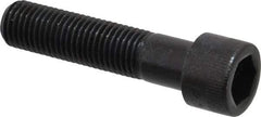Made in USA - M16x2.00 Metric Coarse Hex Socket Drive, Socket Cap Screw - Grade 12.9 Alloy Steel, Black Oxide Finish, Partially Threaded, 70mm Length Under Head - Apex Tool & Supply