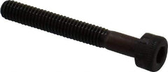 Made in USA - M4x0.70 Metric Coarse Hex Socket Drive, Socket Cap Screw - Grade 12.9 Alloy Steel, Black Oxide Finish, Partially Threaded, 30mm Length Under Head - Apex Tool & Supply