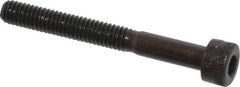 Made in USA - M4x0.70 Metric Coarse Hex Socket Drive, Socket Cap Screw - Grade 12.9 Alloy Steel, Black Oxide Finish, Partially Threaded, 35mm Length Under Head - Apex Tool & Supply