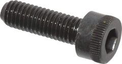 Made in USA - M5x0.80 Metric Coarse Hex Socket Drive, Socket Cap Screw - Grade 12.9 Alloy Steel, Black Oxide Finish, Fully Threaded, 16mm Length Under Head - Apex Tool & Supply