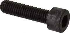 Made in USA - M5x0.80 Metric Coarse Hex Socket Drive, Socket Cap Screw - Grade 12.9 Alloy Steel, Black Oxide Finish, Fully Threaded, 20mm Length Under Head - Apex Tool & Supply