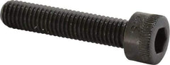 Made in USA - M5x0.80 Metric Coarse Hex Socket Drive, Socket Cap Screw - Grade 12.9 Alloy Steel, Black Oxide Finish, Fully Threaded, 25mm Length Under Head - Apex Tool & Supply
