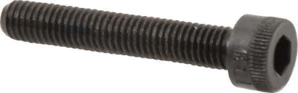 Made in USA - M5x0.80 Metric Coarse Hex Socket Drive, Socket Cap Screw - Grade 12.9 Alloy Steel, Black Oxide Finish, Fully Threaded, 30mm Length Under Head - Apex Tool & Supply