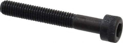 Made in USA - M5x0.80 Metric Coarse Hex Socket Drive, Socket Cap Screw - Grade 12.9 Alloy Steel, Black Oxide Finish, Partially Threaded, 35mm Length Under Head - Apex Tool & Supply
