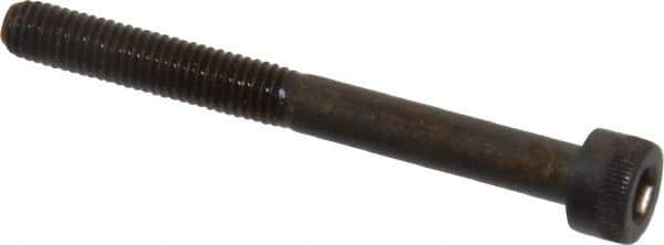 Made in USA - M5x0.80 Metric Coarse Hex Socket Drive, Socket Cap Screw - Grade 12.9 Alloy Steel, Black Oxide Finish, Partially Threaded, 50mm Length Under Head - Apex Tool & Supply