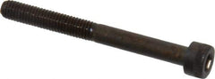 Made in USA - M5x0.80 Metric Coarse Hex Socket Drive, Socket Cap Screw - Grade 12.9 Alloy Steel, Black Oxide Finish, Partially Threaded, 50mm Length Under Head - Apex Tool & Supply
