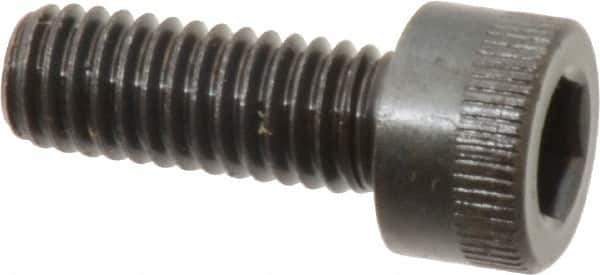 Made in USA - M6x1.00 Metric Coarse Hex Socket Drive, Socket Cap Screw - Grade 12.9 Alloy Steel, Black Oxide Finish, Fully Threaded, 16mm Length Under Head - Apex Tool & Supply