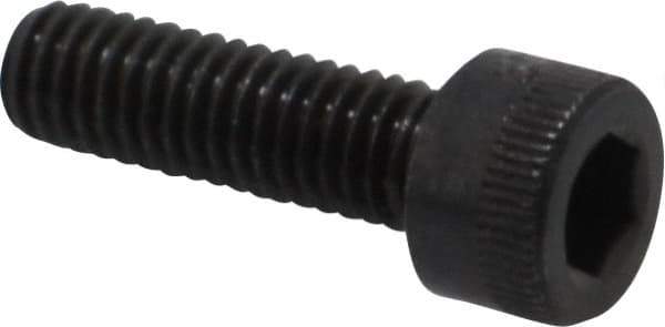 Made in USA - M6x1.00 Metric Coarse Hex Socket Drive, Socket Cap Screw - Grade 12.9 Alloy Steel, Black Oxide Finish, Fully Threaded, 20mm Length Under Head - Apex Tool & Supply