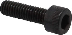 Made in USA - M6x1.00 Metric Coarse Hex Socket Drive, Socket Cap Screw - Grade 12.9 Alloy Steel, Black Oxide Finish, Fully Threaded, 20mm Length Under Head - Apex Tool & Supply