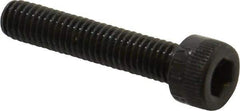 Made in USA - M6x1.00 Metric Coarse Hex Socket Drive, Socket Cap Screw - Grade 12.9 Alloy Steel, Black Oxide Finish, Fully Threaded, 30mm Length Under Head - Apex Tool & Supply