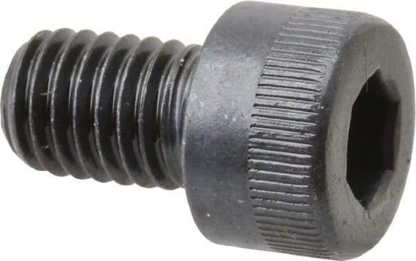 Made in USA - M8x1.25 Metric Coarse Hex Socket Drive, Socket Cap Screw - Grade 12.9 Alloy Steel, Black Oxide Finish, Fully Threaded, 12mm Length Under Head - Apex Tool & Supply