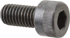 Made in USA - M8x1.25 Metric Coarse Hex Socket Drive, Socket Cap Screw - Grade 12.9 Alloy Steel, Black Oxide Finish, Fully Threaded, 16mm Length Under Head - Apex Tool & Supply