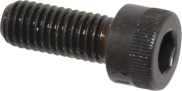 Made in USA - M8x1.25 Metric Coarse Hex Socket Drive, Socket Cap Screw - Grade 12.9 Alloy Steel, Black Oxide Finish, Fully Threaded, 20mm Length Under Head - Apex Tool & Supply