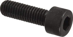 Made in USA - M8x1.25 Metric Coarse Hex Socket Drive, Socket Cap Screw - Grade 12.9 Alloy Steel, Black Oxide Finish, Fully Threaded, 25mm Length Under Head - Apex Tool & Supply