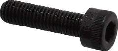 Made in USA - M8x1.25 Metric Coarse Hex Socket Drive, Socket Cap Screw - Grade 12.9 Alloy Steel, Black Oxide Finish, Fully Threaded, 30mm Length Under Head - Apex Tool & Supply