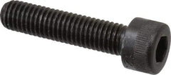 Made in USA - M8x1.25 Metric Coarse Hex Socket Drive, Socket Cap Screw - Grade 12.9 Alloy Steel, Black Oxide Finish, Fully Threaded, 35mm Length Under Head - Apex Tool & Supply