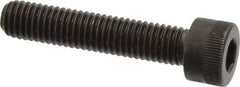 Made in USA - M8x1.25 Metric Coarse Hex Socket Drive, Socket Cap Screw - Grade 12.9 Alloy Steel, Black Oxide Finish, Fully Threaded, 40mm Length Under Head - Apex Tool & Supply