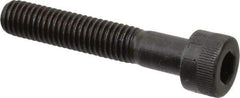 Made in USA - M8x1.25 Metric Coarse Hex Socket Drive, Socket Cap Screw - Grade 12.9 Alloy Steel, Black Oxide Finish, Partially Threaded, 45mm Length Under Head - Apex Tool & Supply