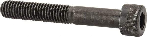 Made in USA - M8x1.25 Metric Coarse Hex Socket Drive, Socket Cap Screw - Grade 12.9 Alloy Steel, Black Oxide Finish, Partially Threaded, 55mm Length Under Head - Apex Tool & Supply