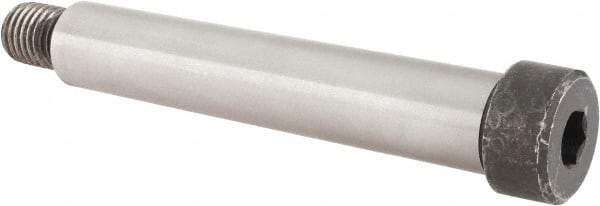 Made in USA - 1" Shoulder Diam x 5-1/2" Shoulder Length, 3/4-10 UNC, Hex Socket Shoulder Screw - 4000 Alloy Steel, Uncoated, 1-5/16" Head Diam - Apex Tool & Supply