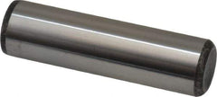 Made in USA - 5/8" Diam x 2-1/4" Pin Length Grade 8 Alloy Steel Standard Dowel Pin - Bright Finish, C 47-58 & C 60 (Surface) Hardness, 46,000 Lb (Single Shear), 92,000 Lb (Double Shear) Breaking Strength, 1 Beveled & 1 Rounded End - Apex Tool & Supply